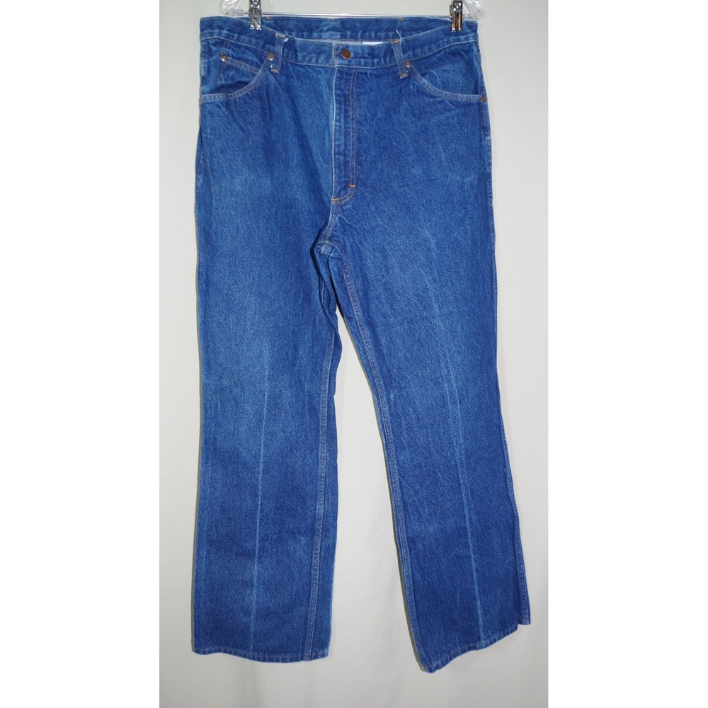 Vintage Roebucks Sears‎ Men's 38x34 Straight Leg Western Jeans Blue USA Made
